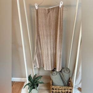 Hem & Thread Beige Maxi Skirt